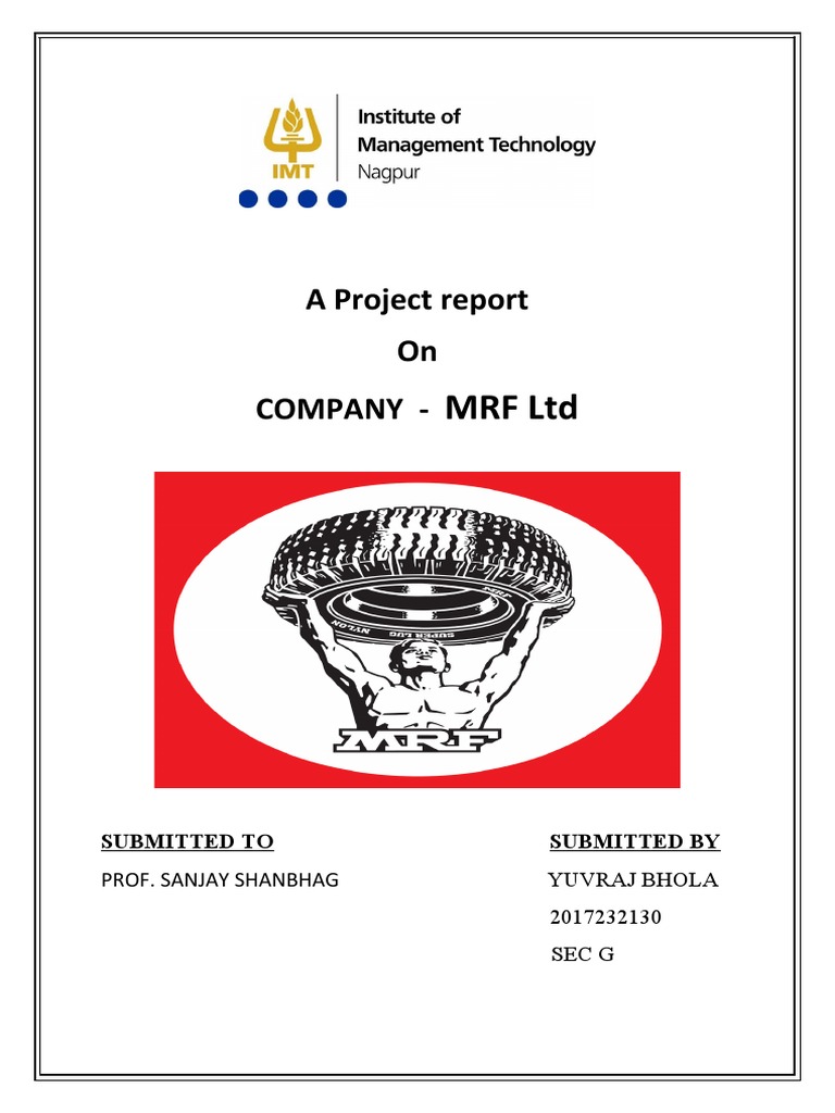 Financial Analysis of MRF LTD | PDF | Working Capital | Dividend