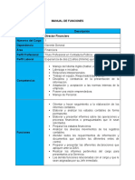 Manual de Funciones Área Financiera