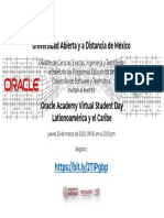 Invitacion Oracle Academy Day 2020