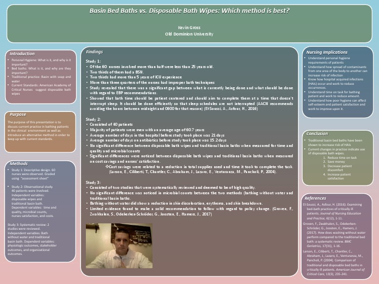Ebp Poster Presentation PDF Hygiene Nursing