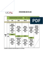 Cronograma On Line 1º PDF