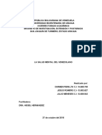 La Salud Mental Del Venezolano Uba