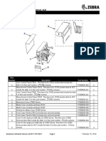 Zebra ZT400 Series Parts Manual