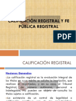 Modulo 3 Calificación Registral y Fe Publica Registral - Modulo 3