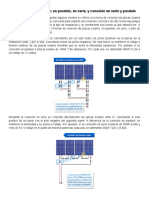 Conexión paneles solares: Paralelo, Serie y Combinado