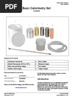 Basic Calorimetry Set Manual TD 8557B