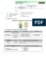 4°- III Unidad - 1 Sesión de Aprendizaje - Comunicación