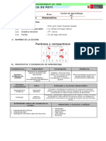 4°- III Unidad - 2 Sesión de Aprendizaje - Matemática