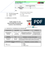 4°- III Unidad - 3 Sesión de Aprendizaje - Educación Física