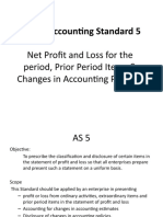 AS 5 Net Profit Loss Changes