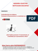 Promover razonamiento, creatividad y pensamiento crítico