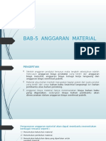 Bab-5 Anggaran Material