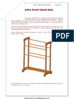 Wooden Towel Stand Plan