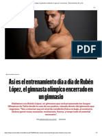 Ruben López, El Gimnasta Confinado en Gym Por Coronavirus - Entrenamiento Día A Día