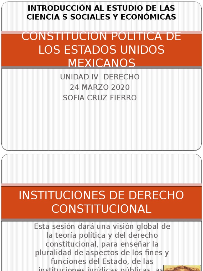 Constitución Política de Los Estados Unidos Mexicanos | PDF | Estado ...