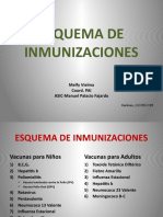 Esquema de Inmunizaciones (2018)