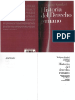 Kunkel Wolfgang, Historia Del Derecho Romano PDF
