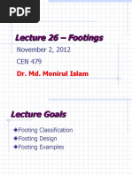 Lecture of Footing