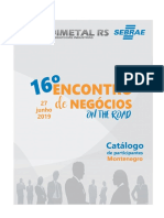 2019 - Catálogo 16º Encontro Metalmecânico