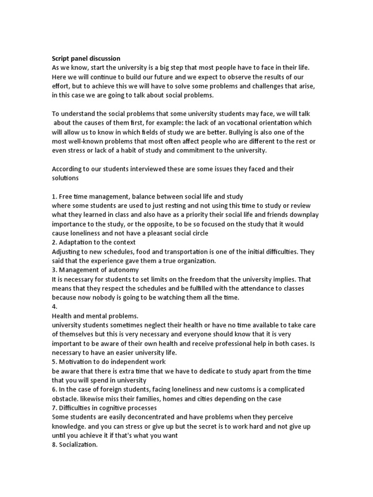 Social Issues Faced by University Students | PDF | Motivation ...