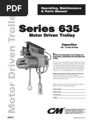 635 Man Pdf Pdf Safety Electrical Connector