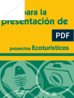 Guia para La Presentación de Proyectos Ecoturisticos