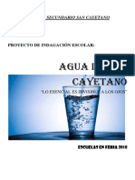Agua de San Cayetano (Informe Portada & Registro)