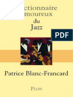 Dictionnaire - Amoureux.du - Jazz.patrice Blanc-Francard - Bookys.me