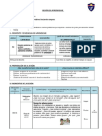 Sesión de Aprendizaje. 2 Matemática