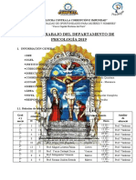 PLAN DE TRABAJO PSICOLOGIA 2019 - I.E Señor de Los Milagros