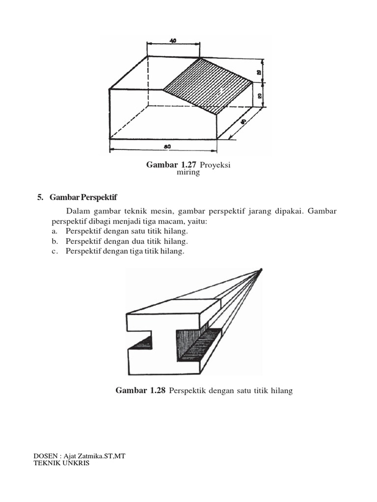 Proyeksi Eropa dalam Gambar Teknik | PDF
