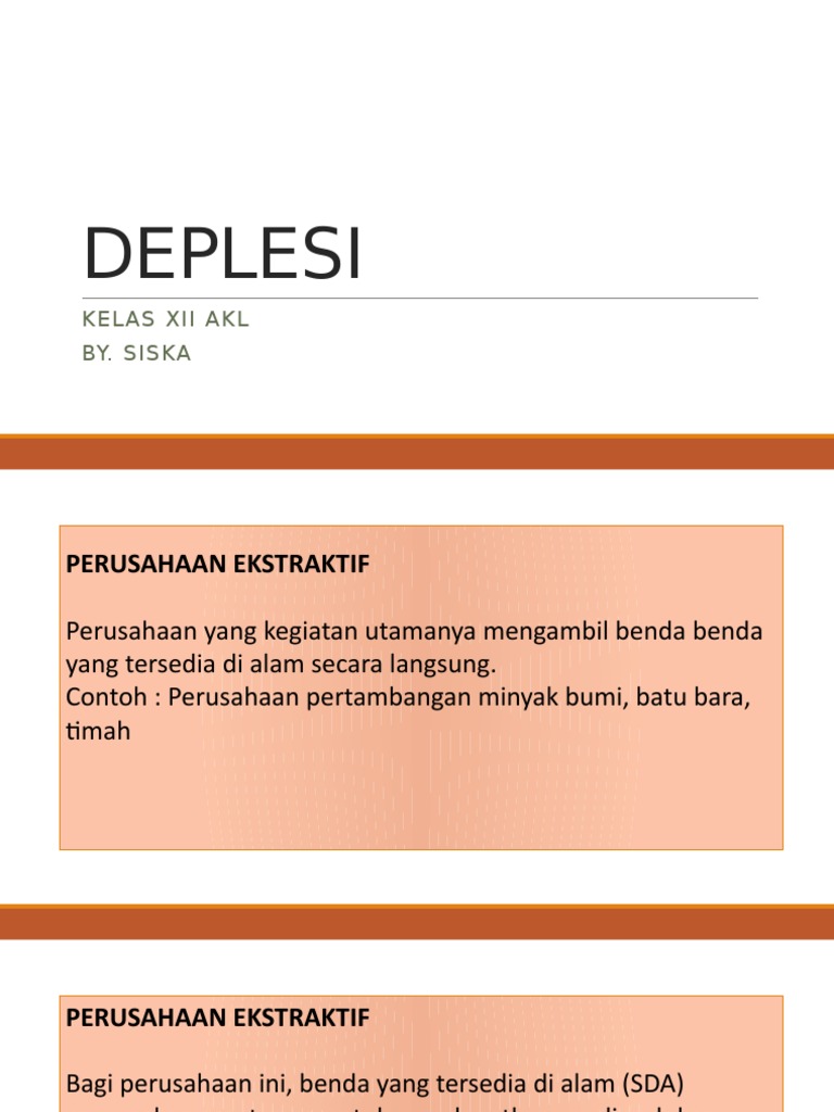 Contoh Soal Deplesi Dan Jawabannya Mathlaul Khairiyah