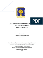 Analisis Faktor Resiko Keselamatan Dan Kesehatan Kerja Di Pltgu Cilegon - 12916279 - Ahmad Fauzi Dwi PDF
