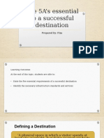 Topic 3 The 5a's Essential To A Successful Destination