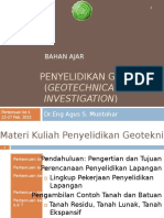 Penyelidikan Geoteknik Geotechnical Investigation 1