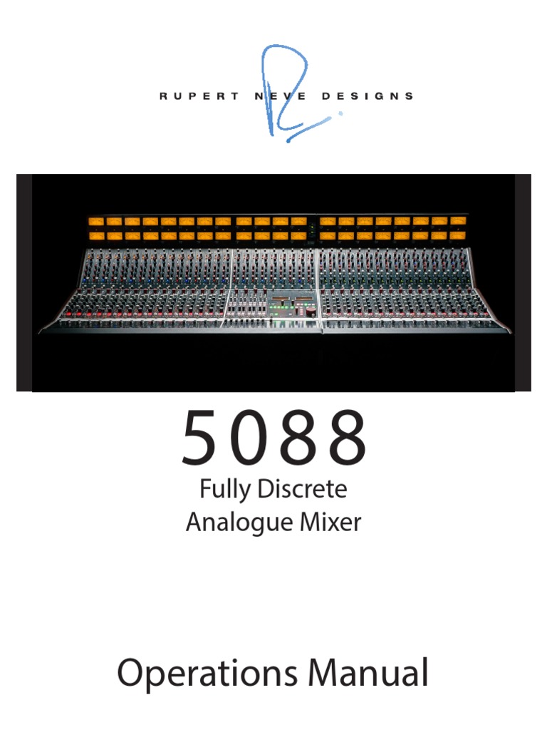 Rupert Neve 5088 Operations Manual | PDF | Electromagnetic Interference ...