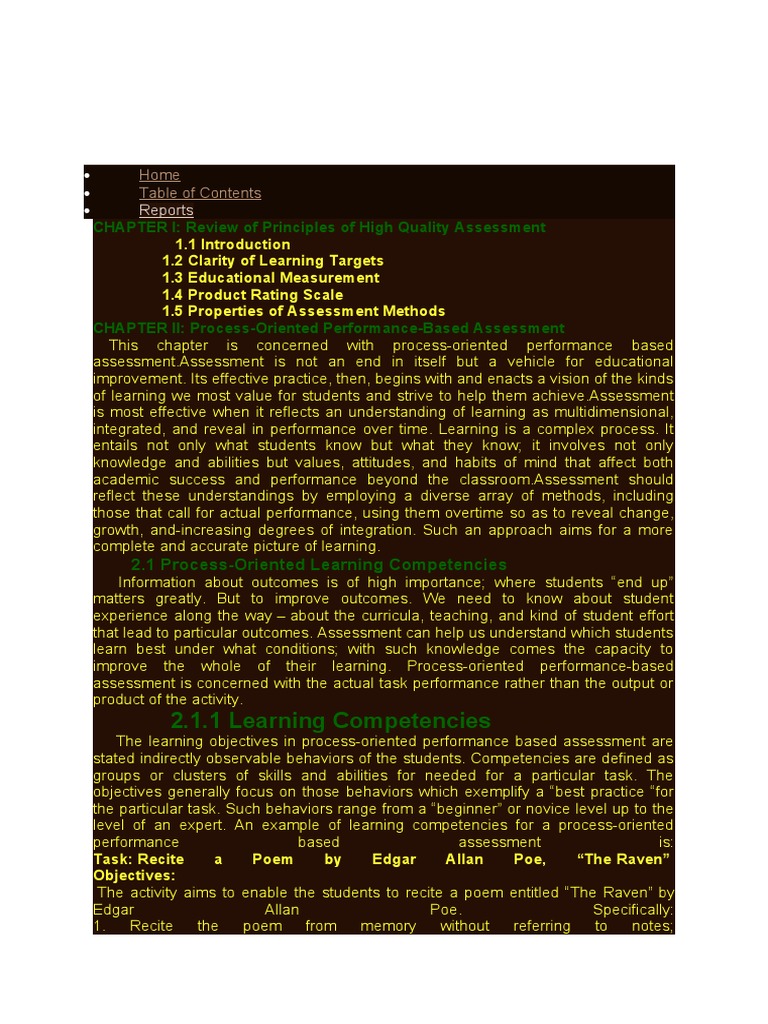 Portfolio Assessment in Learning 2 | PDF | Educational Assessment ...