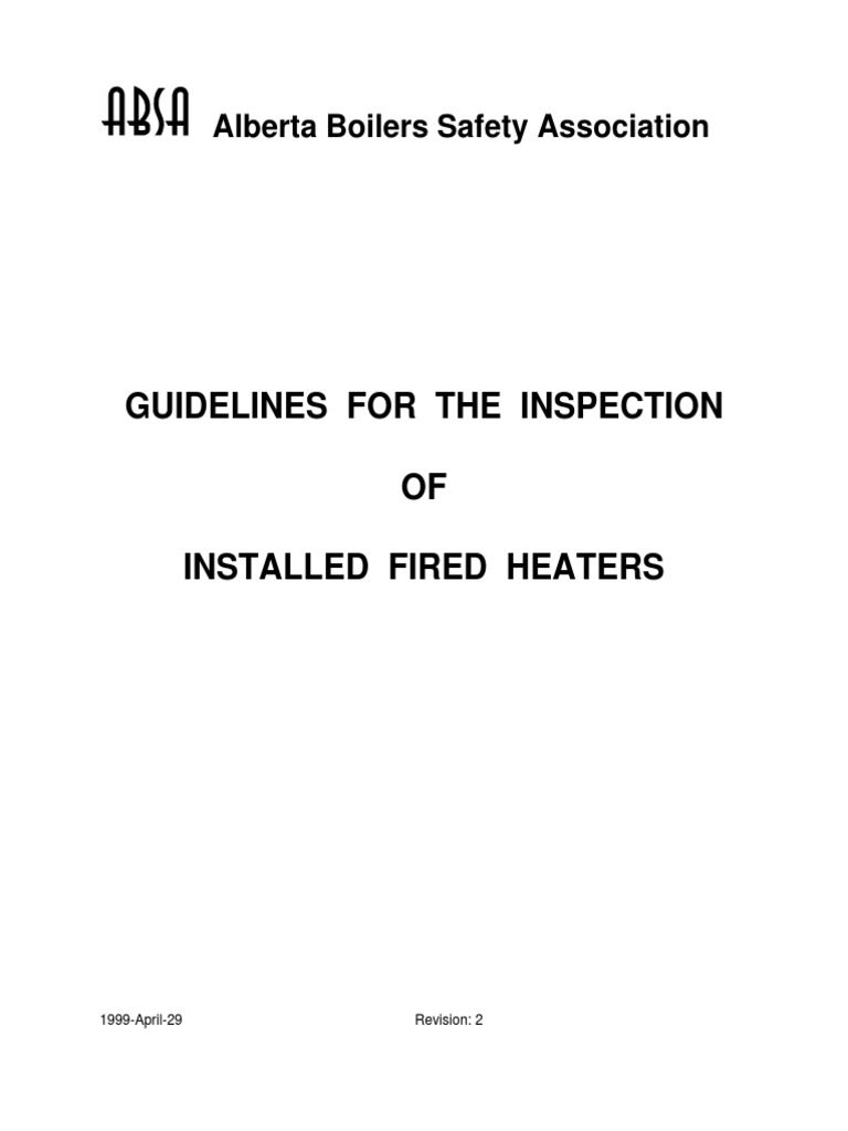 Fired Heater Inspection Manual PDF PDF Pipe (Fluid Conveyance