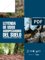 Leyenda de Usos Agropecuarios Del Suelo