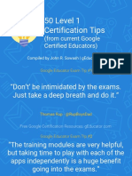 50 Level 1 Certification Tips G