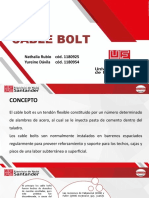 Cable Bolt Adelantado