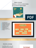 La Economía y Su Relación Con Otras Ciencias