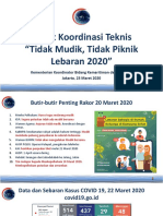 Kemenko Marves Rakor Tidak Mudik 2020