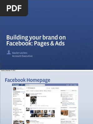Building your Brand on Facebook: Pages and Ads - Xavier Leclerc - Le Web Workshop - 12.9.10