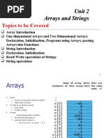 Unit-2 Arrays and StringsPAB