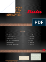 Management 201 Analysis On Bata Shoe Company