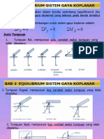 BAB 3 EQUILIBRIUM SISTEM GAYA KOPLANAR