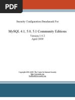 CIS MySQL Benchmark v1.0.2