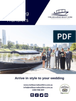 Melbourne Boat Hire Wedding Transfers Brochure