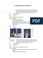 Teknik Pemeriksaan Pada Radiologi